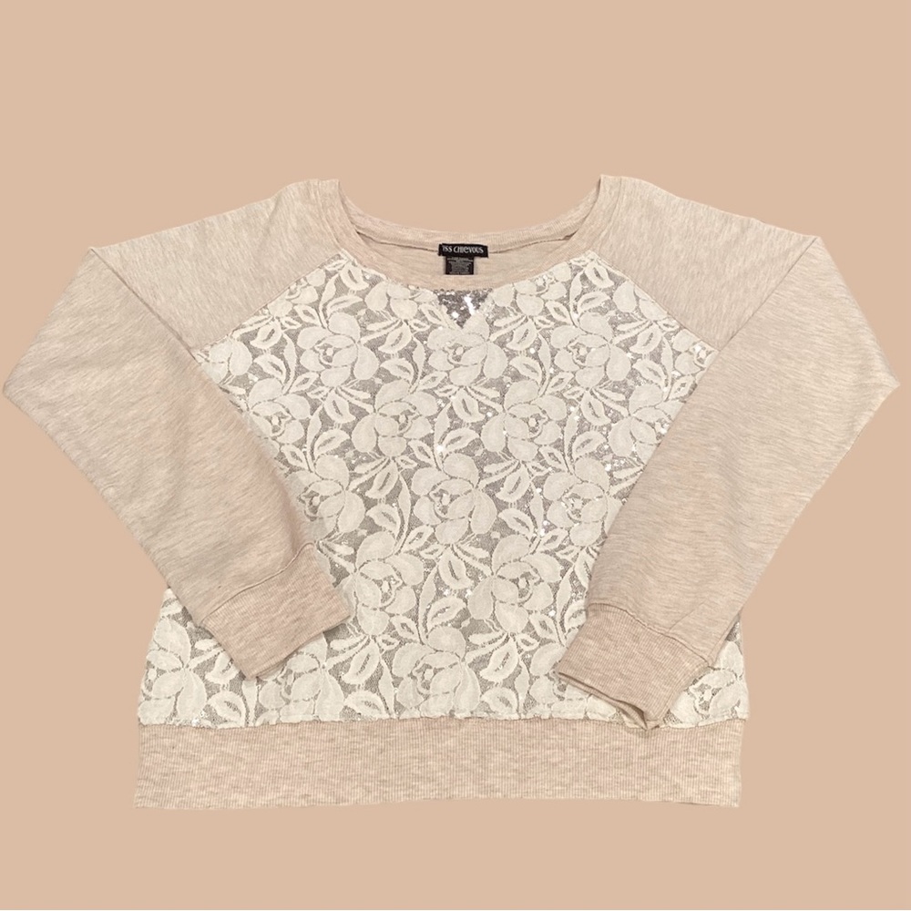 Miss Chievous Lace Sweatshirt , size small